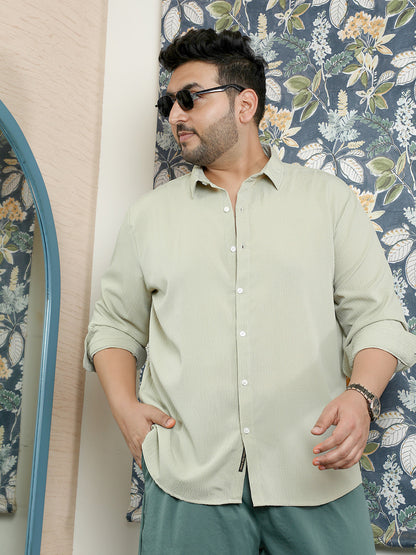 Solid Seersucker Shirt