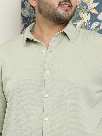 Solid Seersucker Shirt
