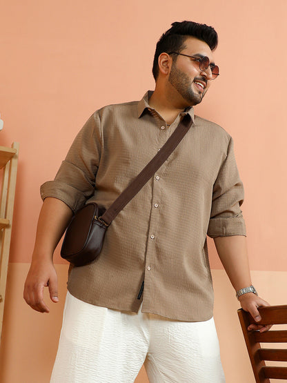 Ruche-Textured Shirt