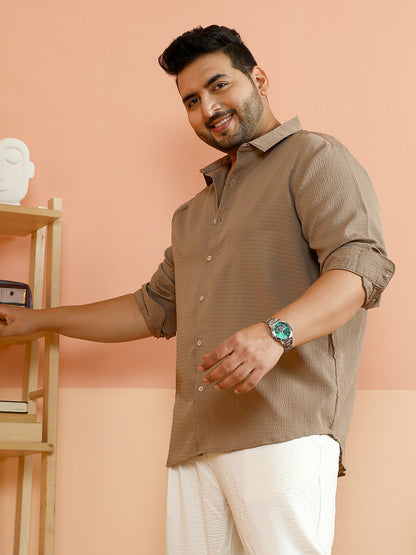 Ruche-Textured Shirt