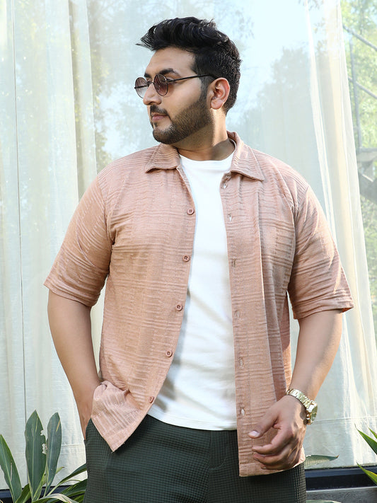 Trough-Knit Polo Shirt