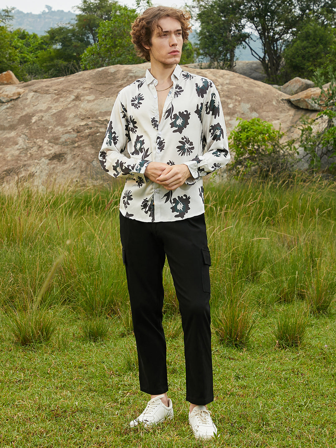 Flora-Stamp Shirt