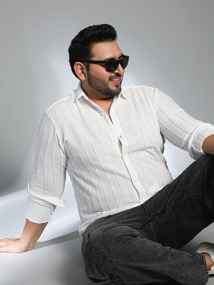 Braille-Stripe Shirt
