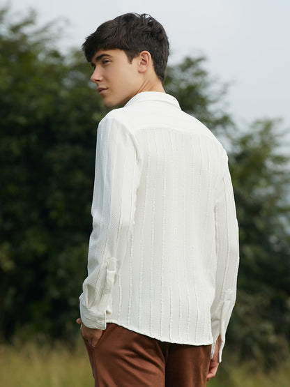 Braille-Stripe Shirt