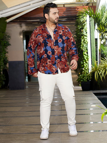 Floral Overlap Shirt