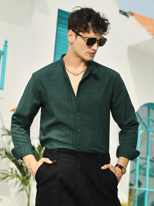Pinstriped-Tactile Shirt