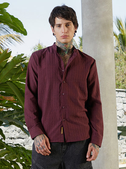 Pinstriped-Tactile Shirt