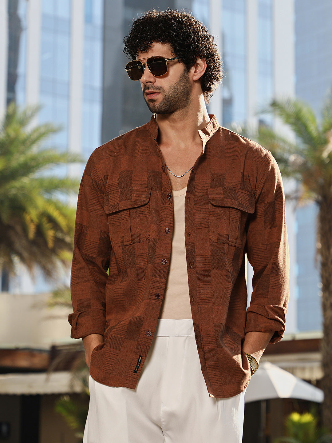 Mandarin Utility Shirt