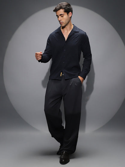 Textured-Cuban Shirt