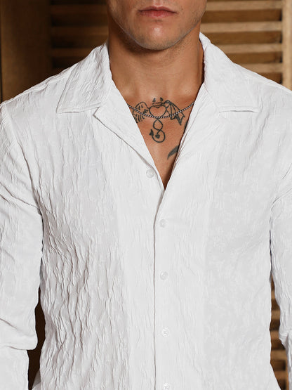 Textured-Cuban Shirt
