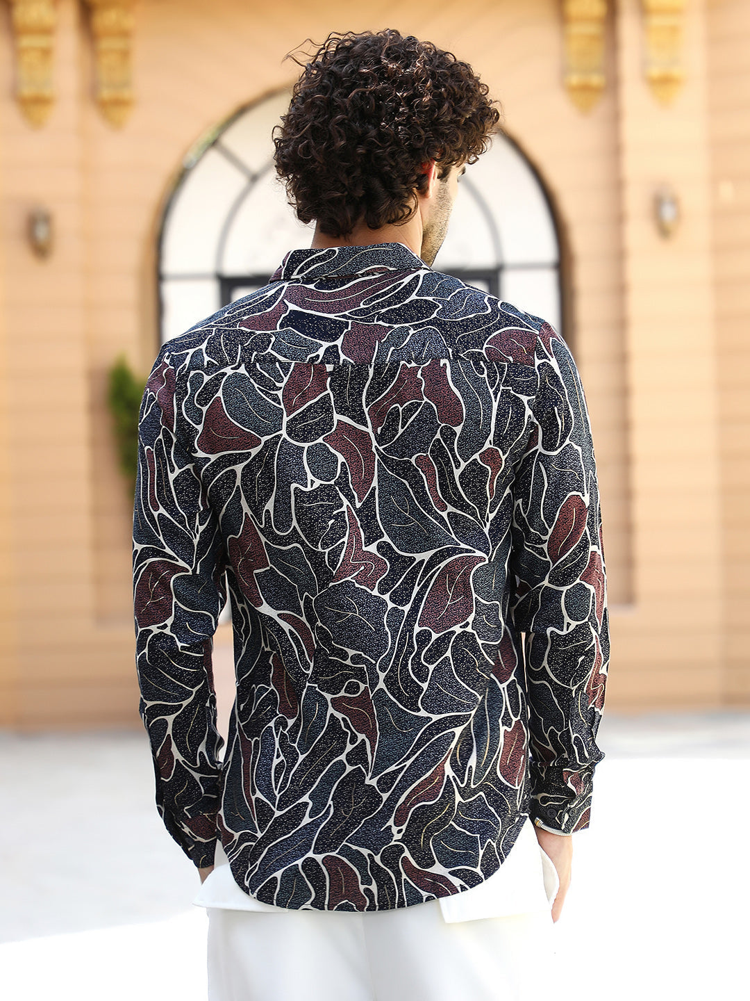 Speckled-Foliage Regular Shirt