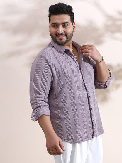 Weave-Panel Shirt
