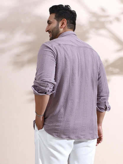 Weave-Panel Shirt