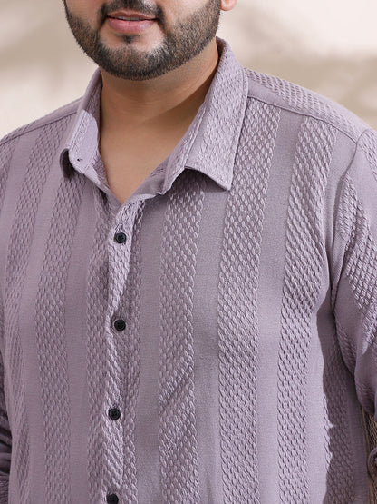 Weave-Panel Shirt
