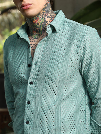 Marquise-Panel Tactile Shirt