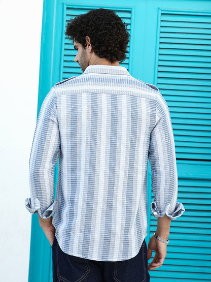 Nomad-Striped Utility Shirt
