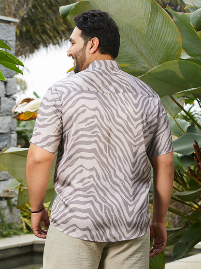 Zebra Satin Shirt
