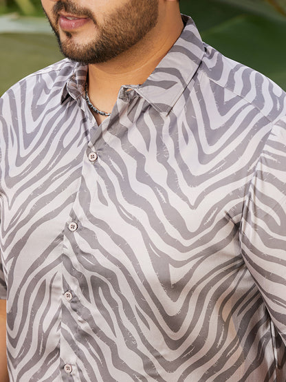 Zebra Satin Shirt