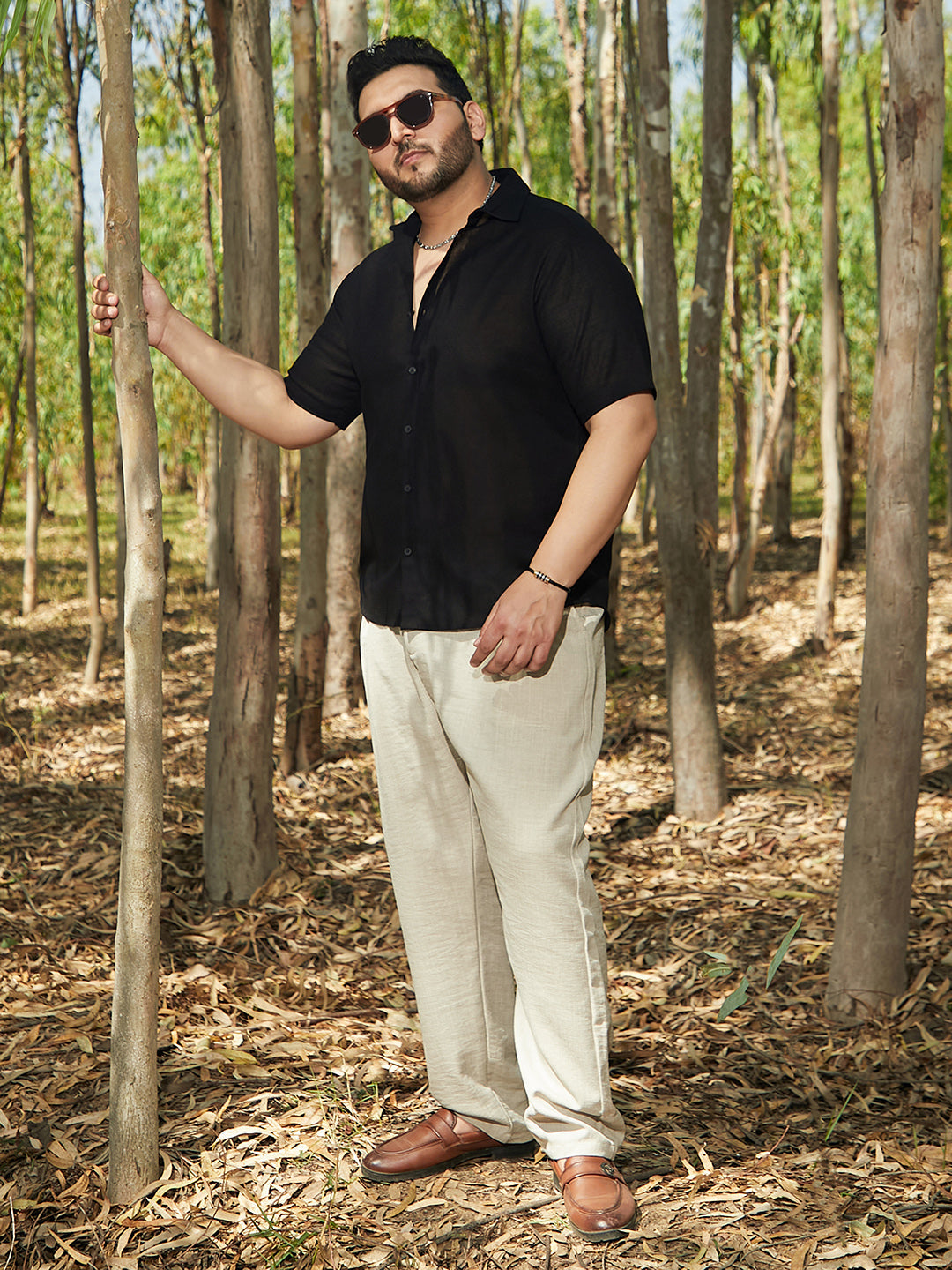 Solid Cotton Shirt