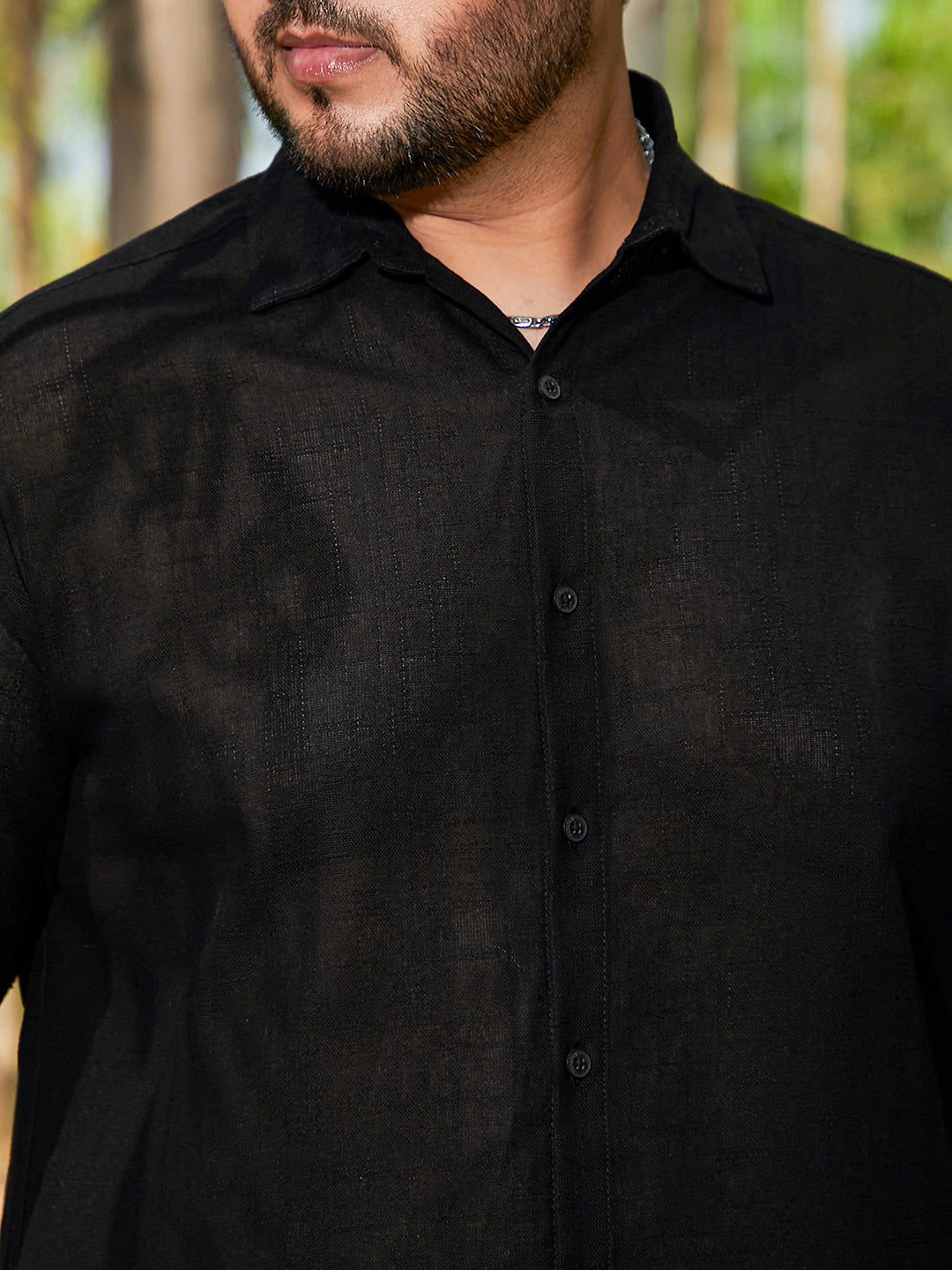 Solid Cotton Shirt