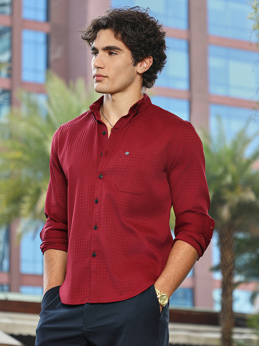Houndstooth-Tactile Shirt