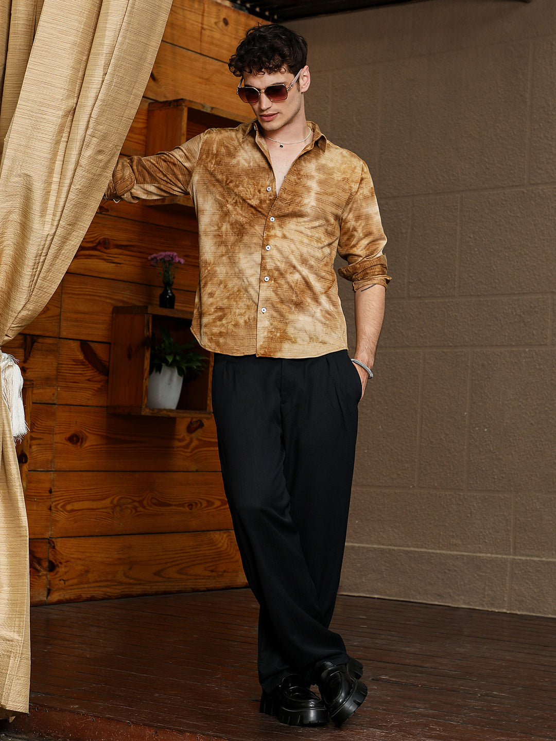 Dyed-Tactile Shirt