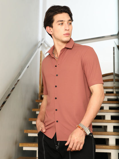 Seamless Waffle-Knit Shirt