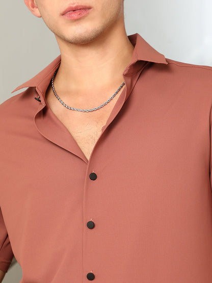 Seamless Waffle-Knit Shirt