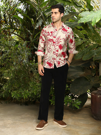Freesia-Imprint Shirt