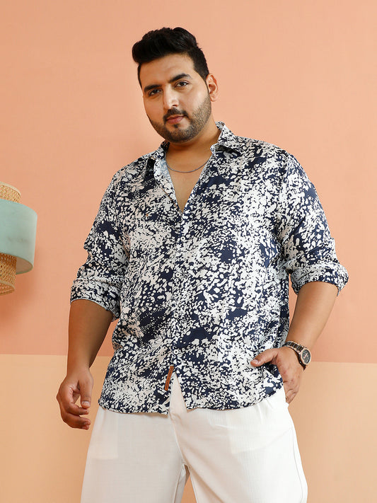 Contrast Splatter Shirt