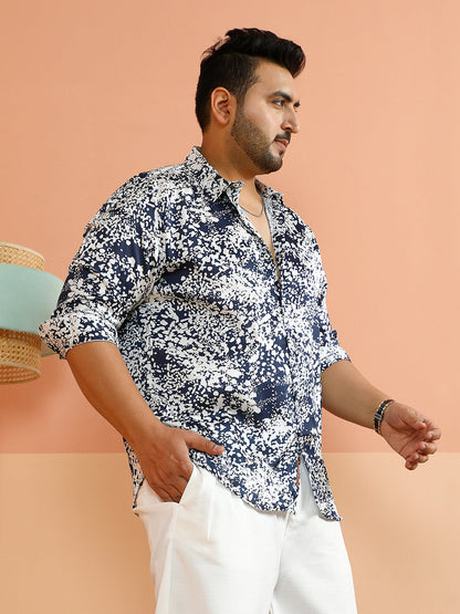 Contrast Splatter Shirt