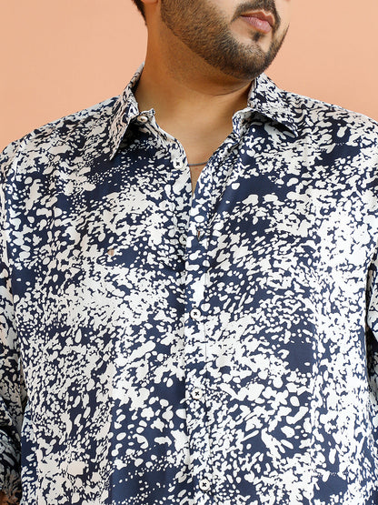 Contrast Splatter Shirt