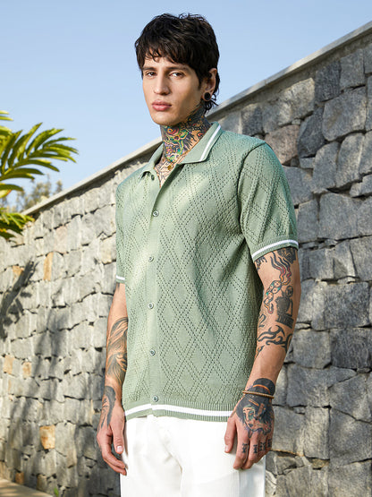 Logenze Open-Knit Shirt