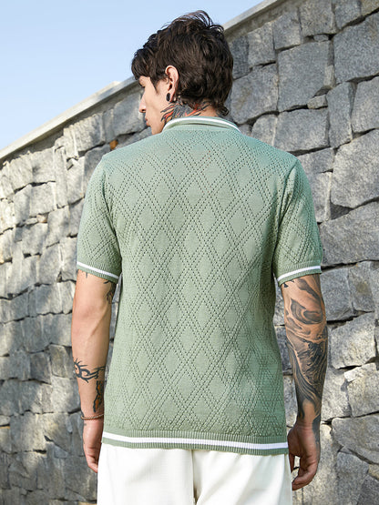 Logenze Open-Knit Shirt