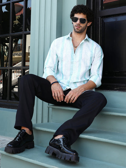 Pincandy-Striped Regular Shirt
