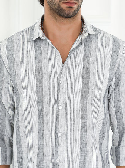 Pincandy-Striped Regular Shirt