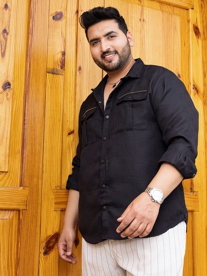 Tactile-Utility Relaxed Shirt
