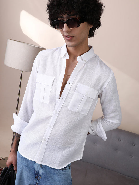 Open-Weave Utility Shirt