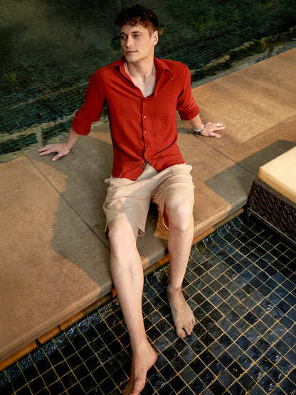 Cubic-Woven Regular Shirt
