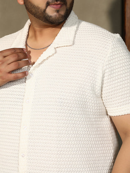 Oval-Tactile Knit Shirt