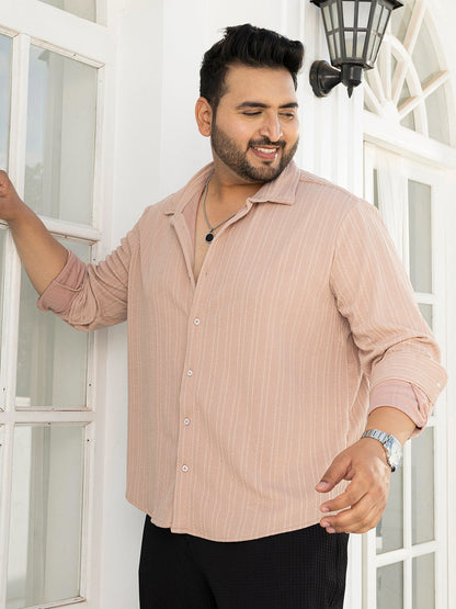 Ribbed-Rope Tactile Shirt