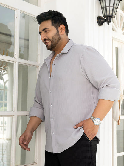 Chevron-Panel Tactile Shirt