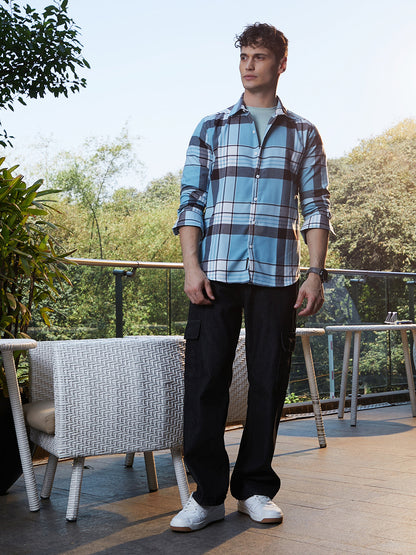 Maxi-Plaid Relaxed Shirt