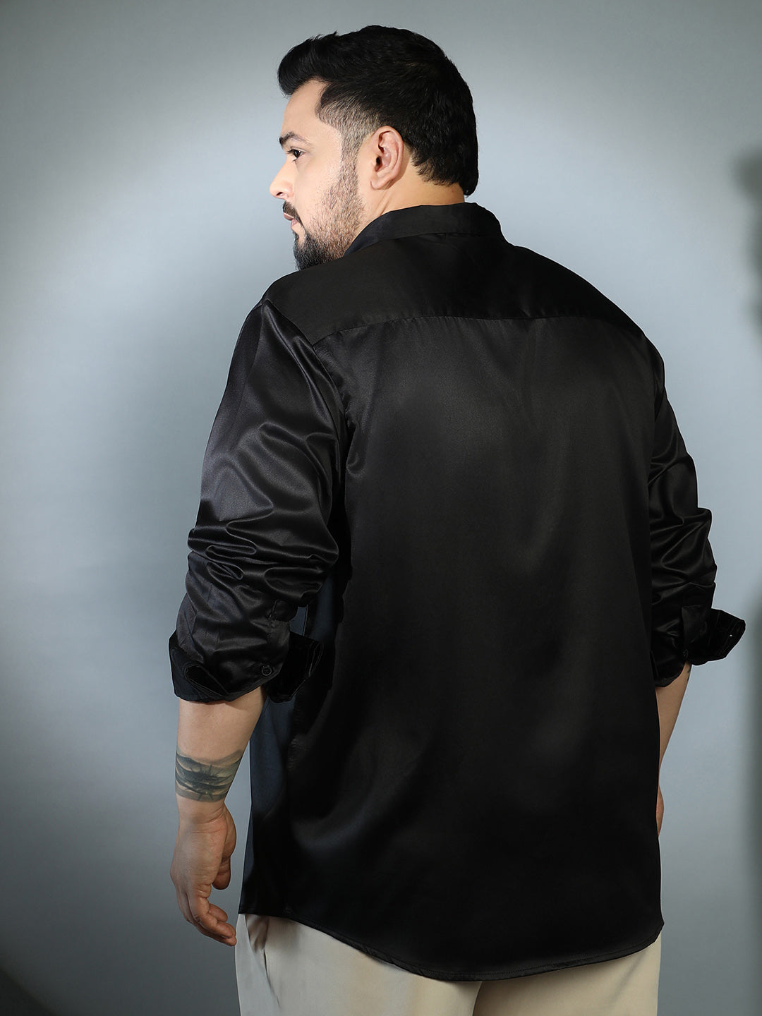 Solid Satin Shirt