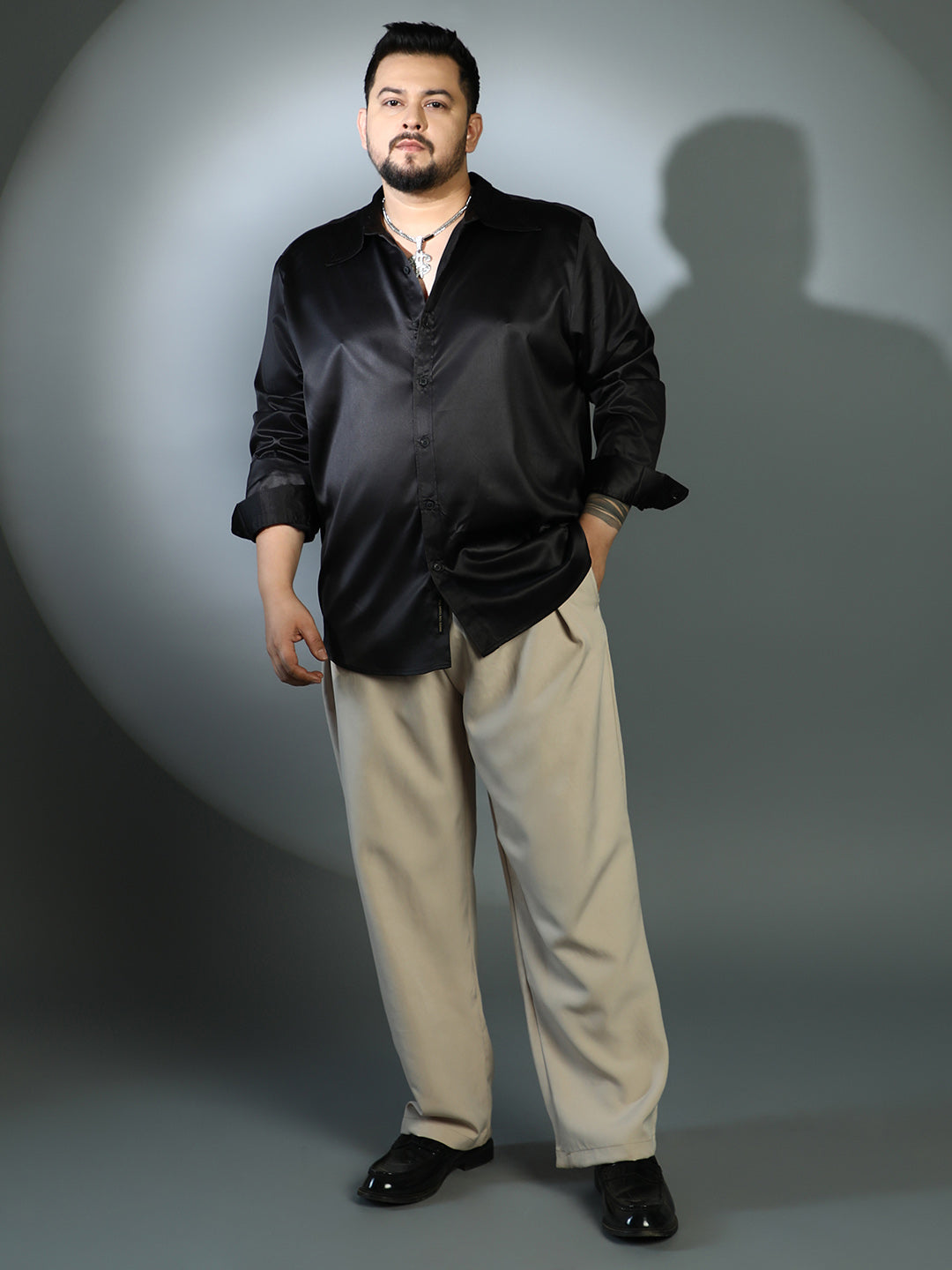 Solid Satin Shirt