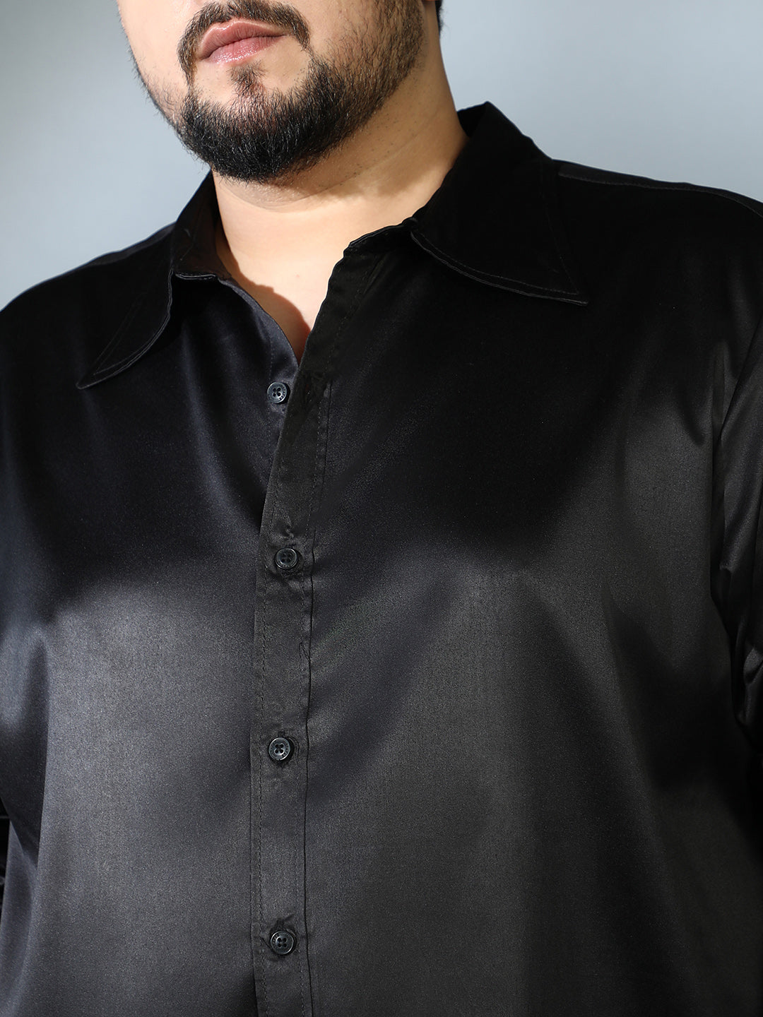 Solid Satin Shirt