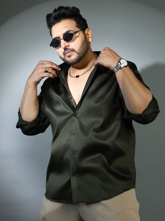 Solid Satin Shirt