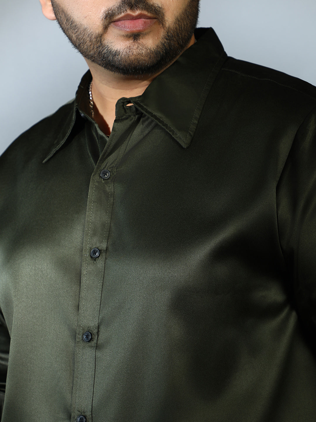 Solid Satin Shirt