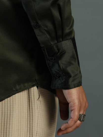 Solid Satin Shirt