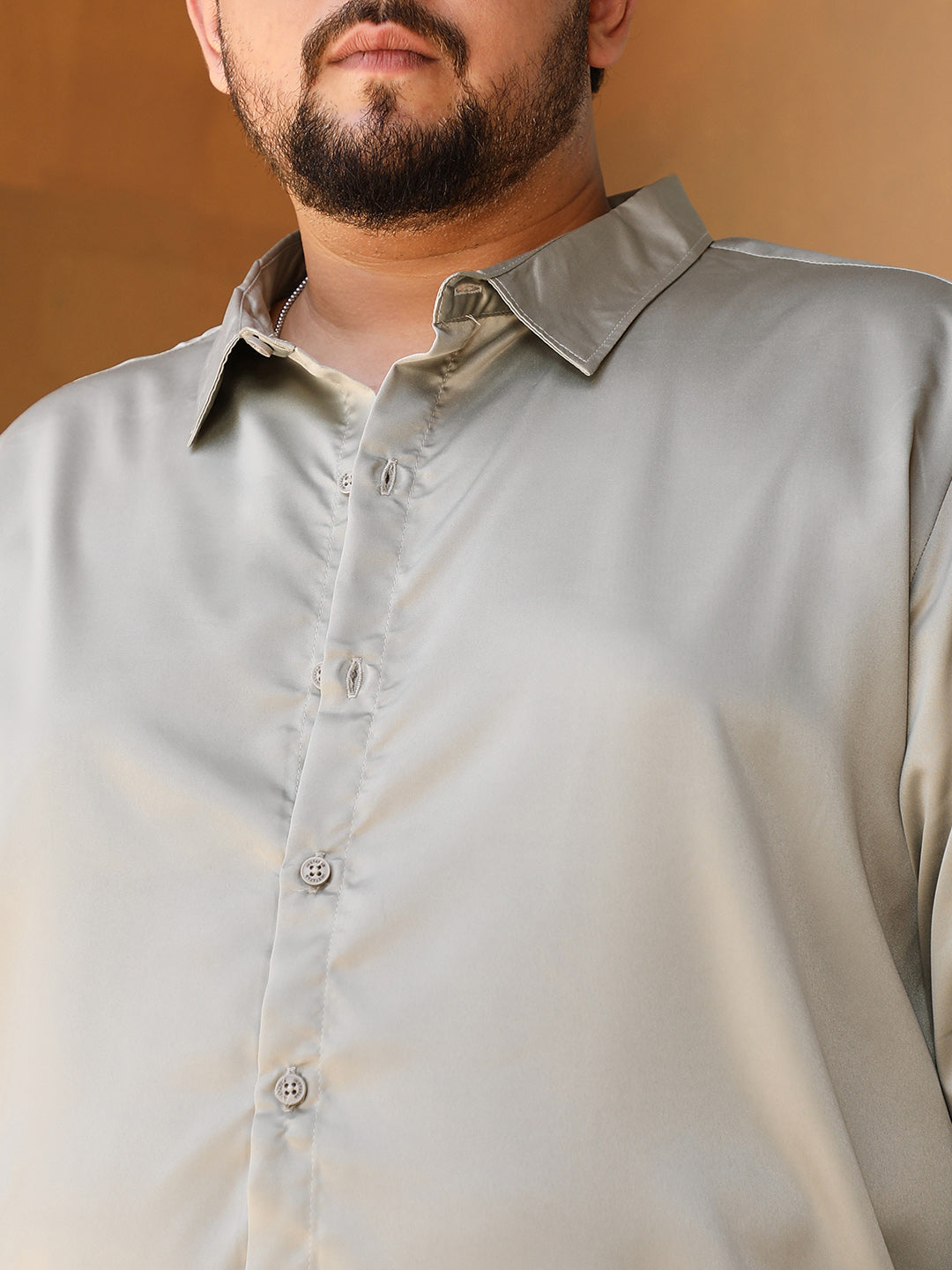 Solid Satin Shirt
